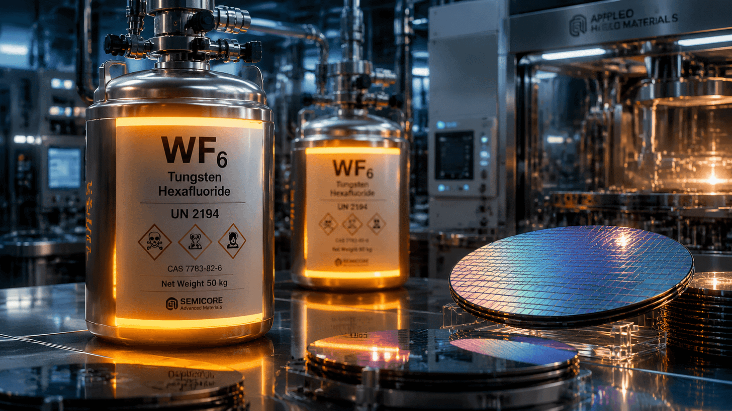 Tungsten Hexafluoride Prices Double as AI Computing Demand Reshapes Semiconductor Materials Supply Tungsten Hexafluoride Prices Double as AI Computing Demand Reshapes Semiconductor Materials Supply