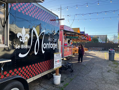 Food truck carts in Portland
