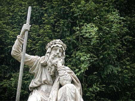 Druid, Statue, Croome, Thinker, Thinking