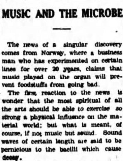 Music and the Microbe, Balonne Beacon, 30 Jan 1936
