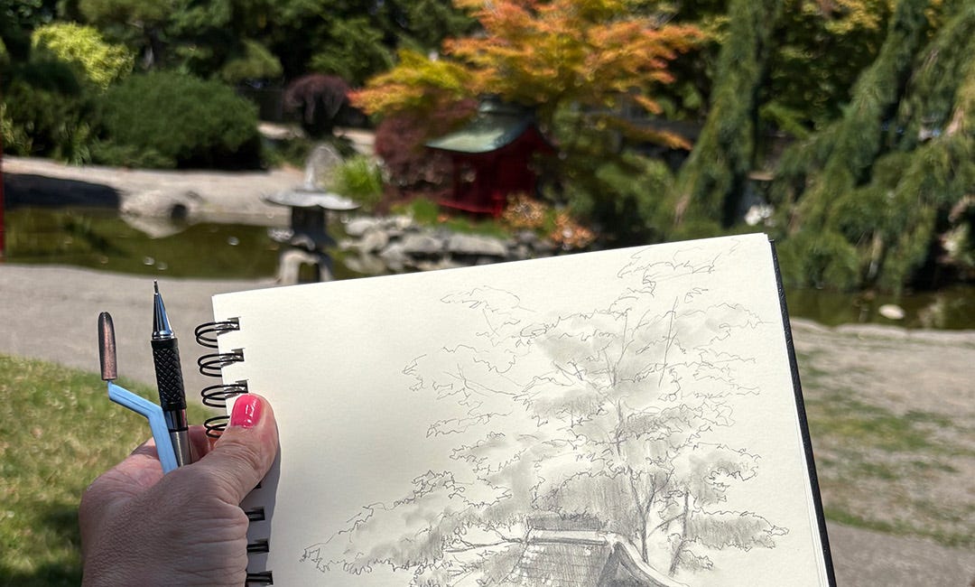 Drawing trees part 2: Learn to see trees as shapes
