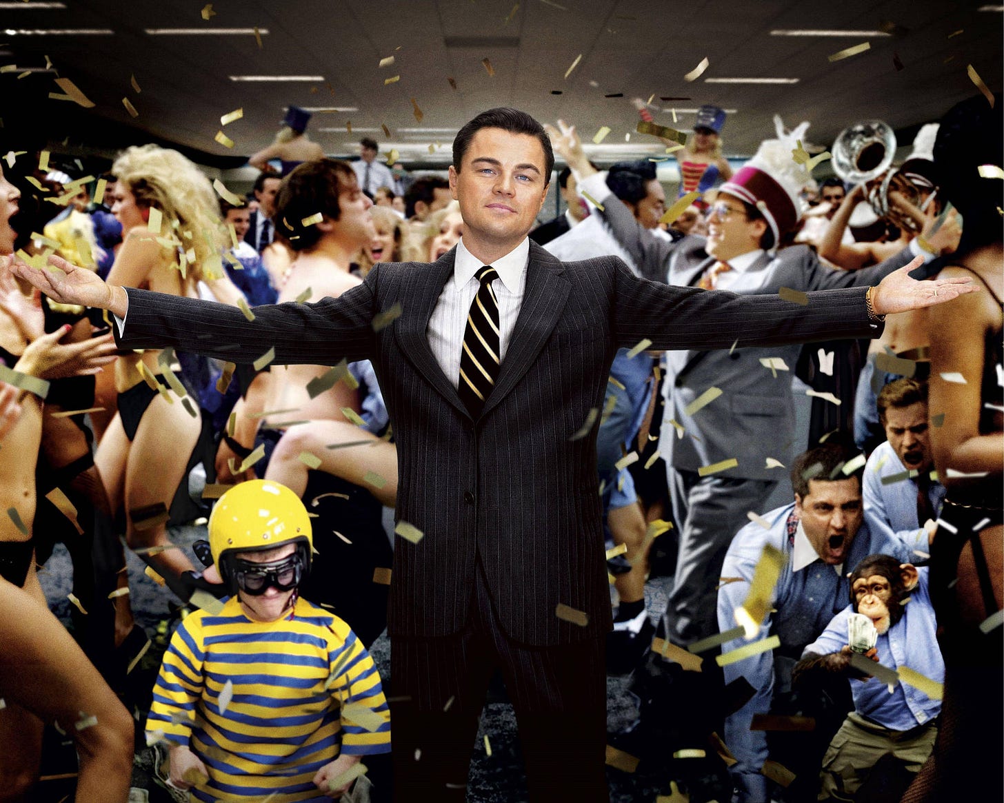 Download Wolf Of Wall Street Office Celebration Wallpaper | Wallpapers.com Download Wolf Of Wall Street Office Celebration Wallpaper | Wallpapers.com