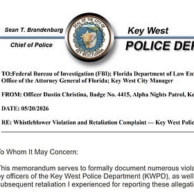 BREAKING: Officer Arrested for DUI Had Filed 44-Page Whistleblower Complaint Against KWPD Months Earlier