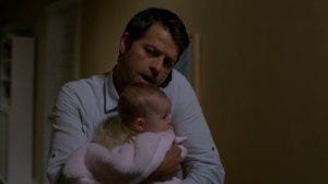 Cas and a seriously adorable baby, cap screencappednet