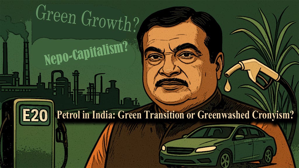 E20 Petrol in India: Green Transition or Greenwashed Cronyism? – Once in a Blue Moon Academia E20 Petrol in India: Green Transition or Greenwashed Cronyism? – Once in a Blue Moon Academia
