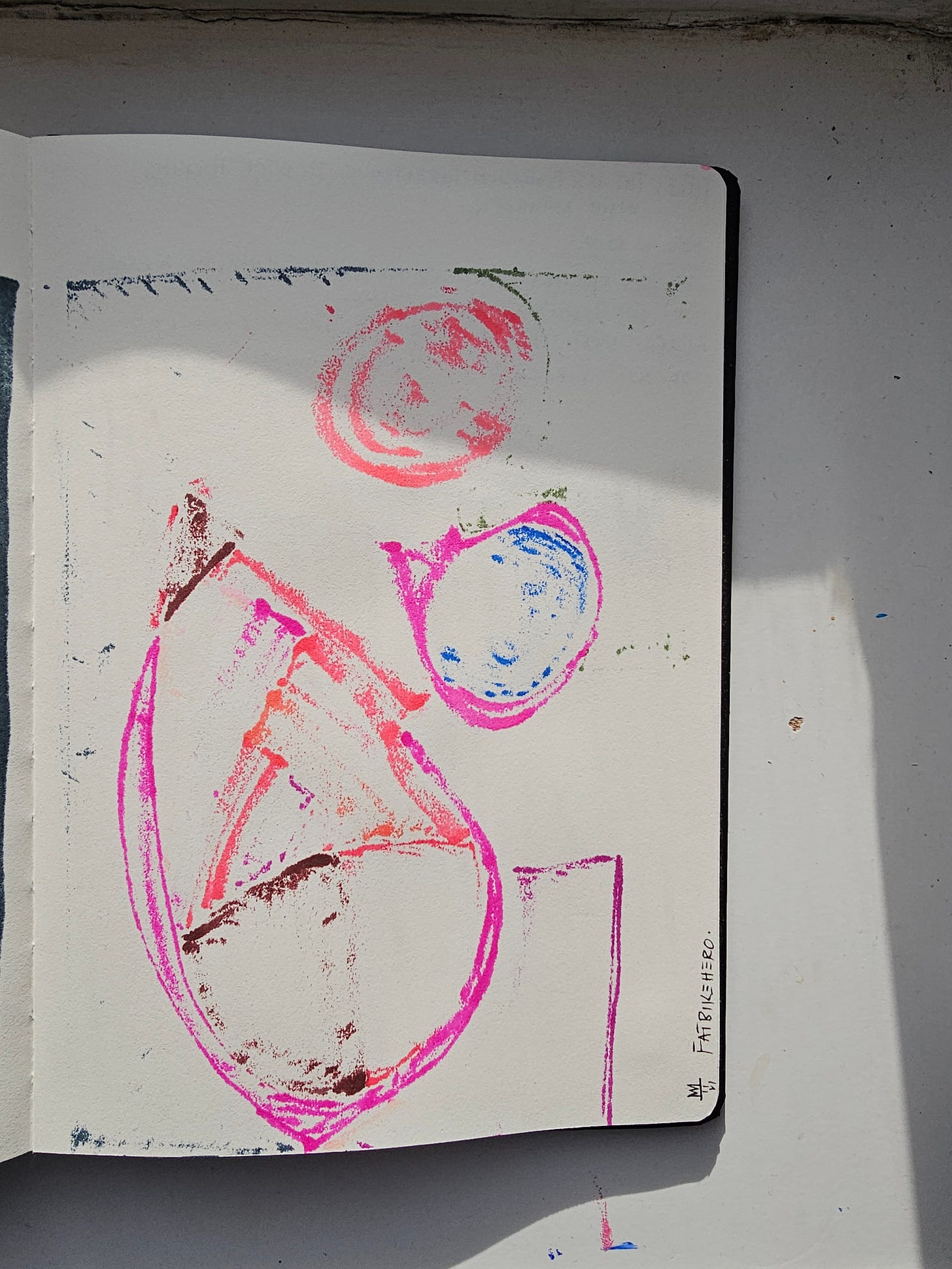 Minimal biomorphic abstraction in pink and blue suggesting coercive institutional entanglement between military power and AI labs.