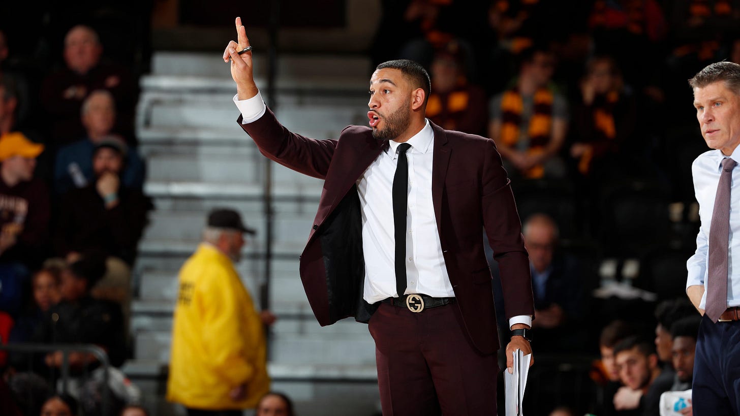 Drew Valentine is Loyola Chicago's basketball coach. How it happened.