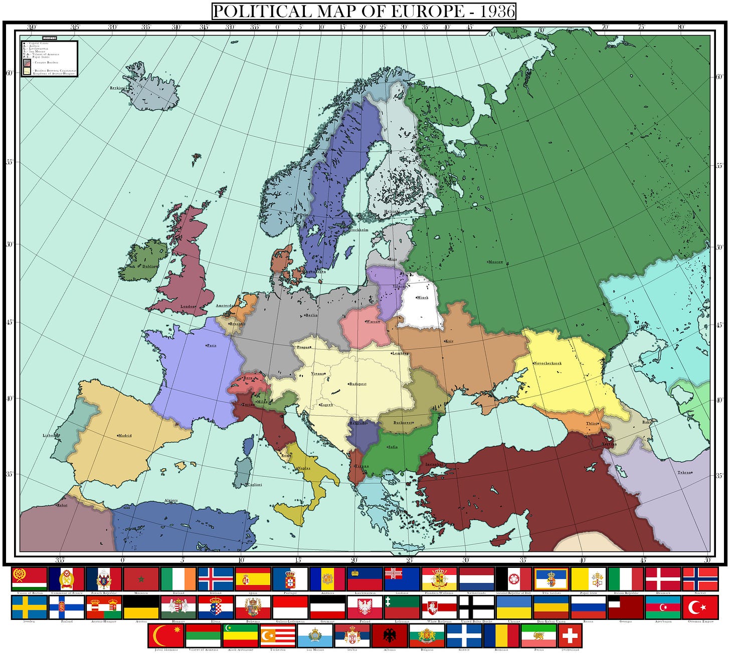 I've made a political map of Kaiserreich Europe (and some other countries  outside of it). Hope you'll enjoy it :D : r/Kaiserreich