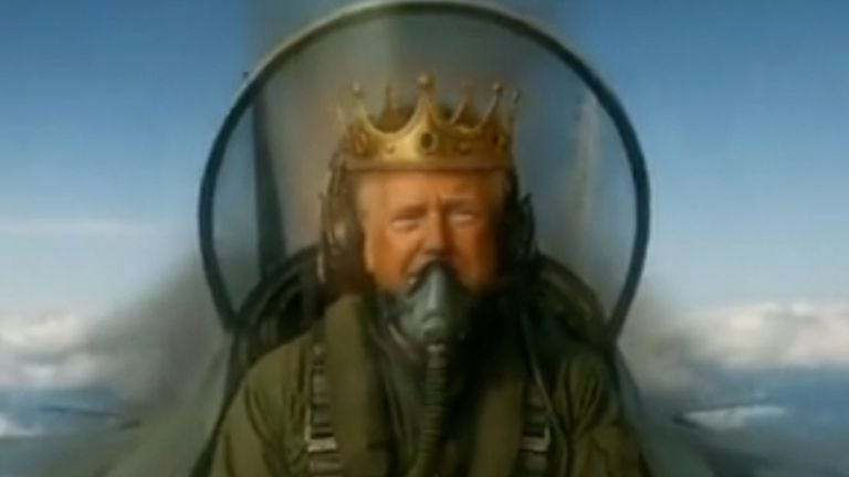 Trump mocks 'No Kings' protests in AI video