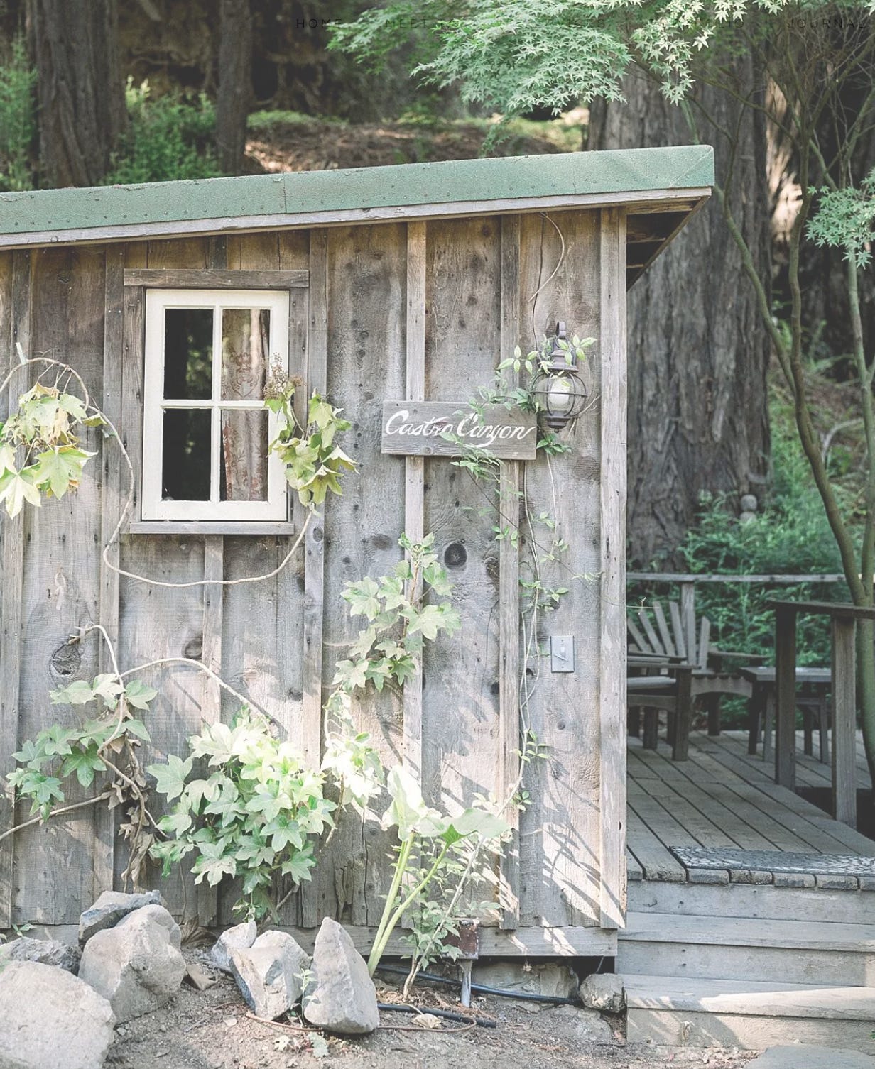 Inside Deetjen's Big Sur Inn, preserved in its 1930s rustic charm