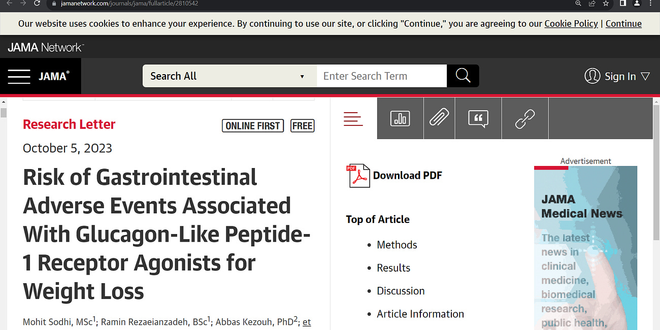 Don't be fooled, weight loss drug Ozempic and Wegovy can be devastating, serious side effects study shows! Be warend! Like Jenny Craig & Weight Watchers etc., you are sold a bag of deceit! Pancreas
