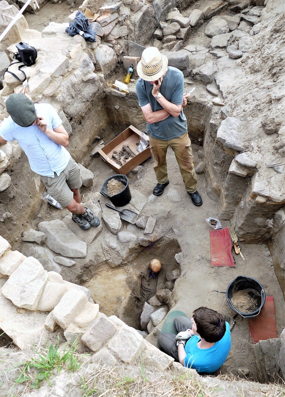 Alderney excavation 2019, photo David Nash