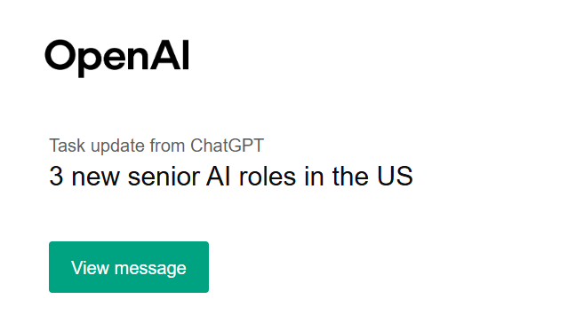 ChatGPT Job Search Assistant from OpenAI