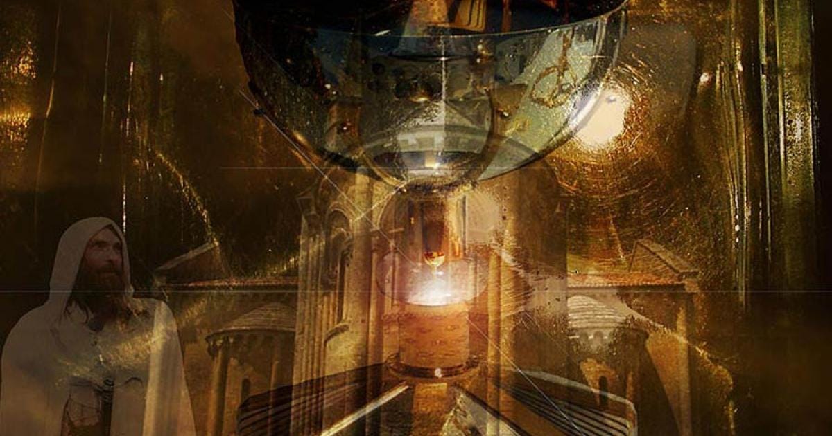 Artist’s interpretation of the holy grail. 