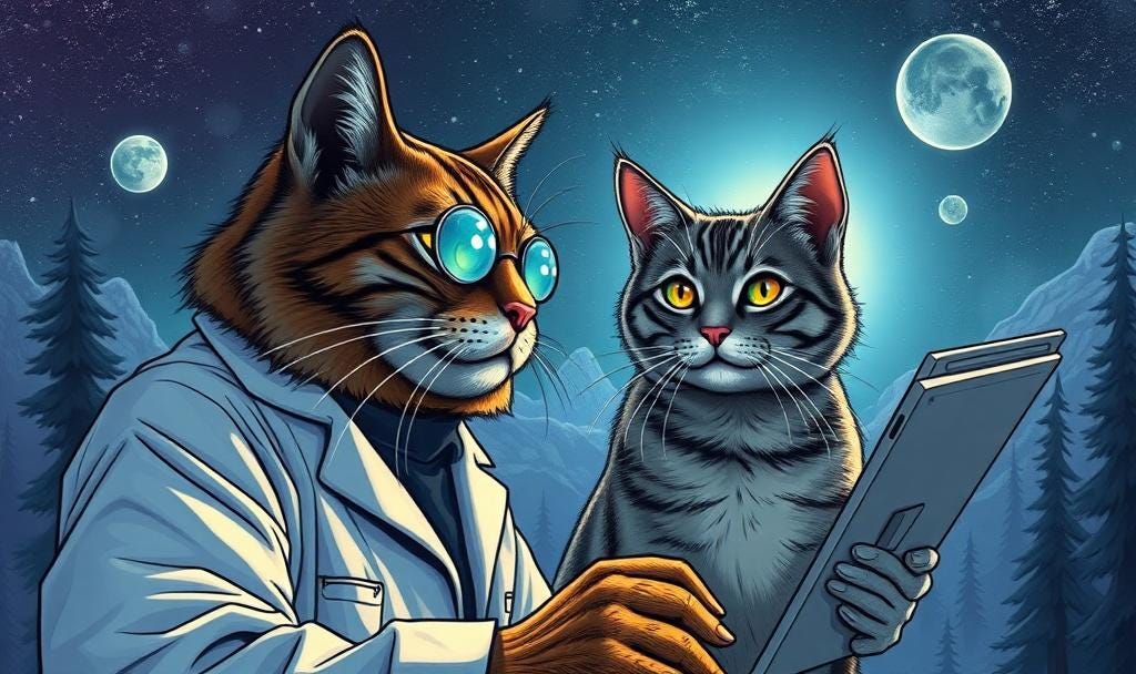 Image of climate scientist cats.