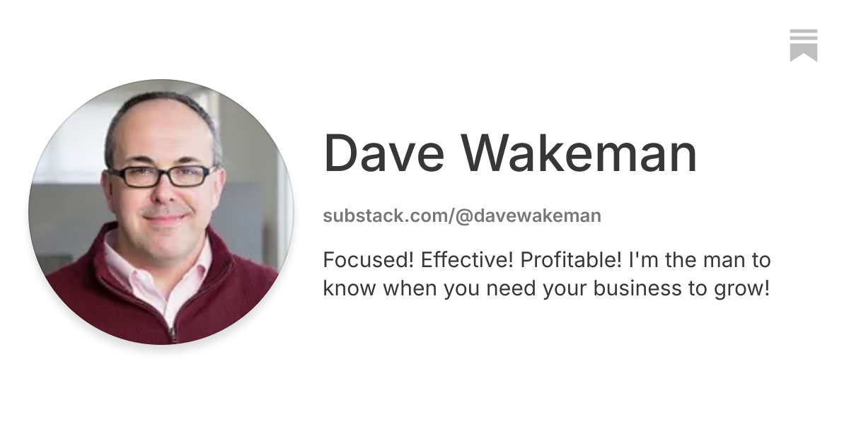 Dave Wakeman | Substack