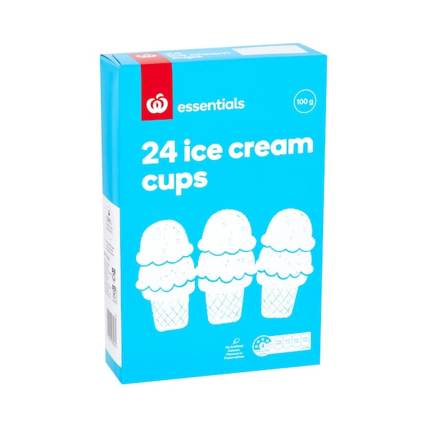 Essentials Ice Cream Cone Cups