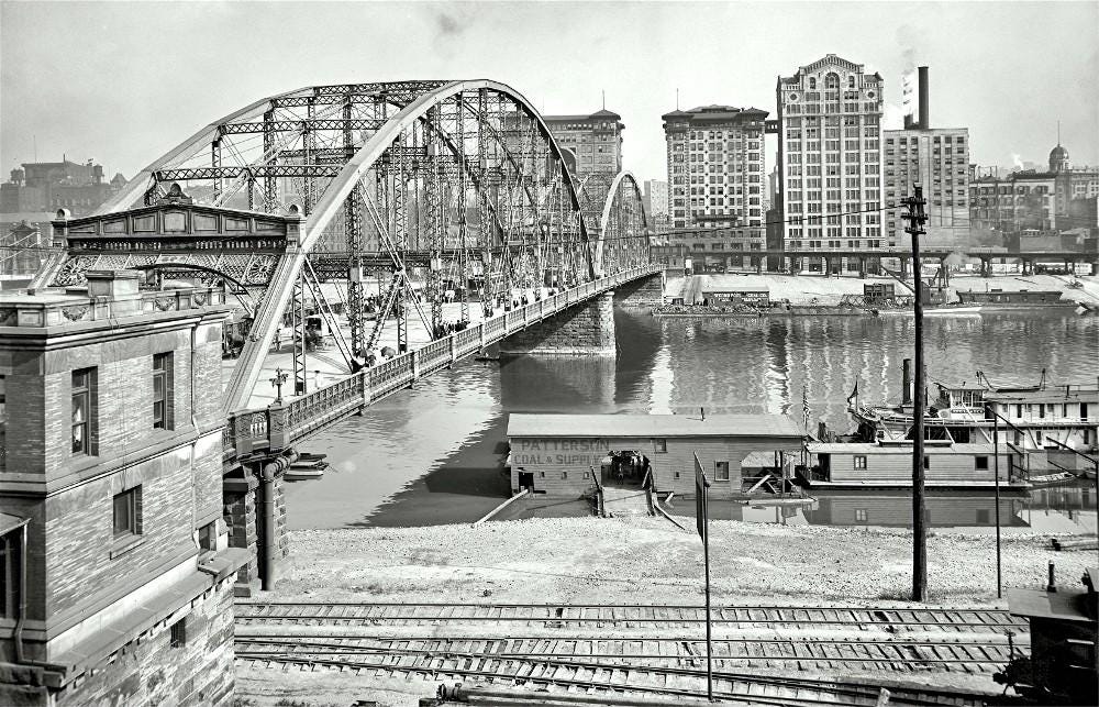 The St. Clair Street Bridge - 1910