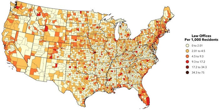 Legal deserts in rural America