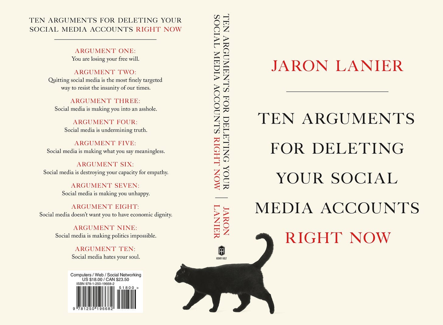 Web resources related to the book Ten Arguments for Deleting Your Social  Media Accounts Right Now by Jaron Lanier