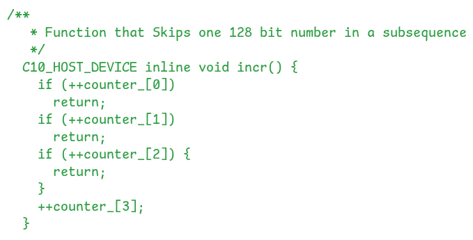 Definition of the incr function that increments the counter Definition of the incr function that increments the counter