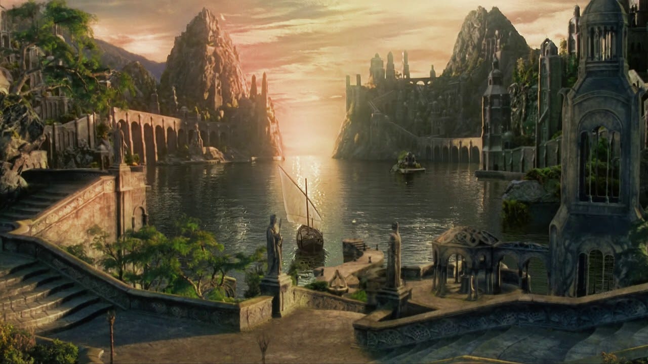 The Lord of the Rings: The Grey Havens Ambience & Music - YouTube