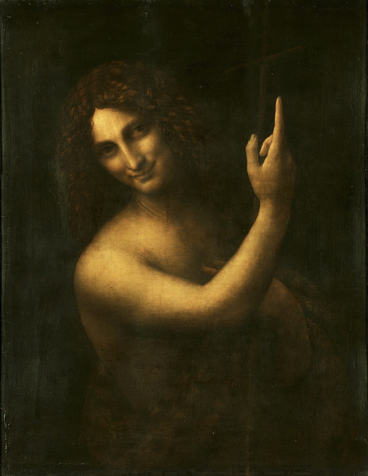 Leonardo da Vinci, Saint John the Baptist Leonardo da Vinci, Saint John the Baptist