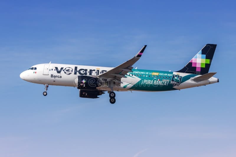 Volaris aircraft at airport