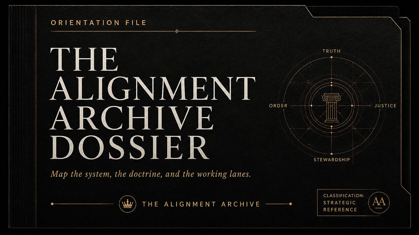 THE ALIGNMENT ARCHIVE DOSSIER