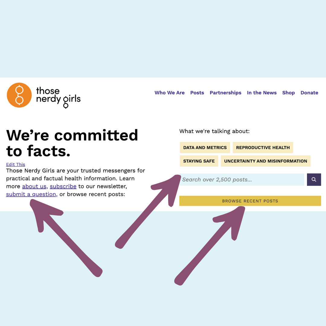 Q: Can I search for questions already answered by Those Nerdy Girls ...