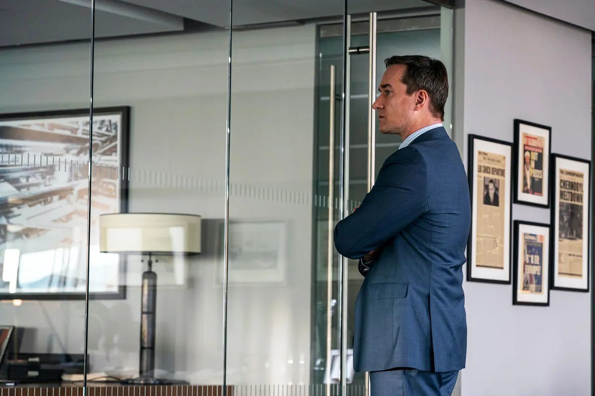 Matthew Macfayden as Tom Wambsgams in HBO's Succession