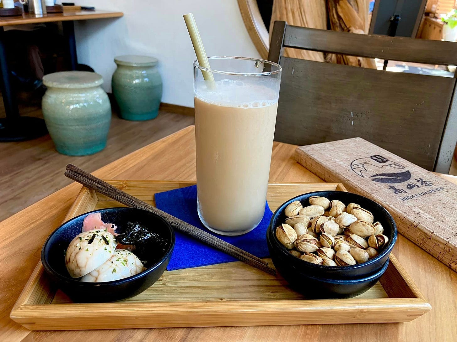 May be an image of drink and tofu