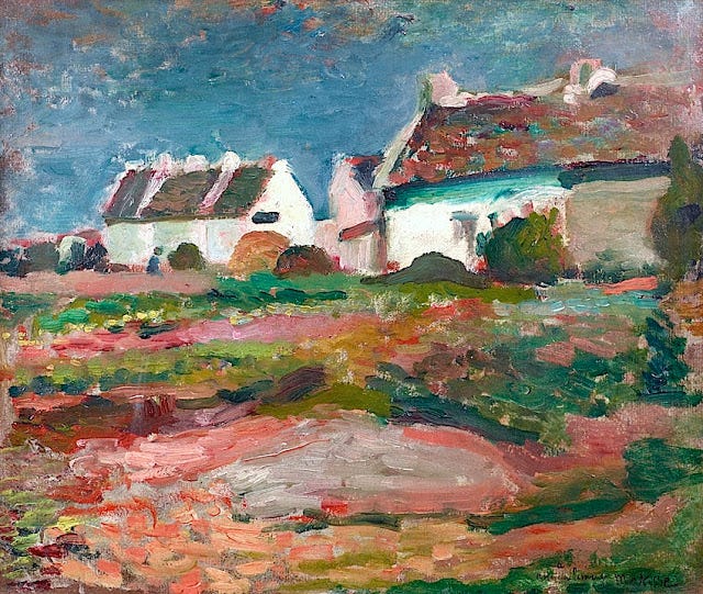 Maisons À Kervilahouen, Belle Ile, 1896 - Henri Matisse