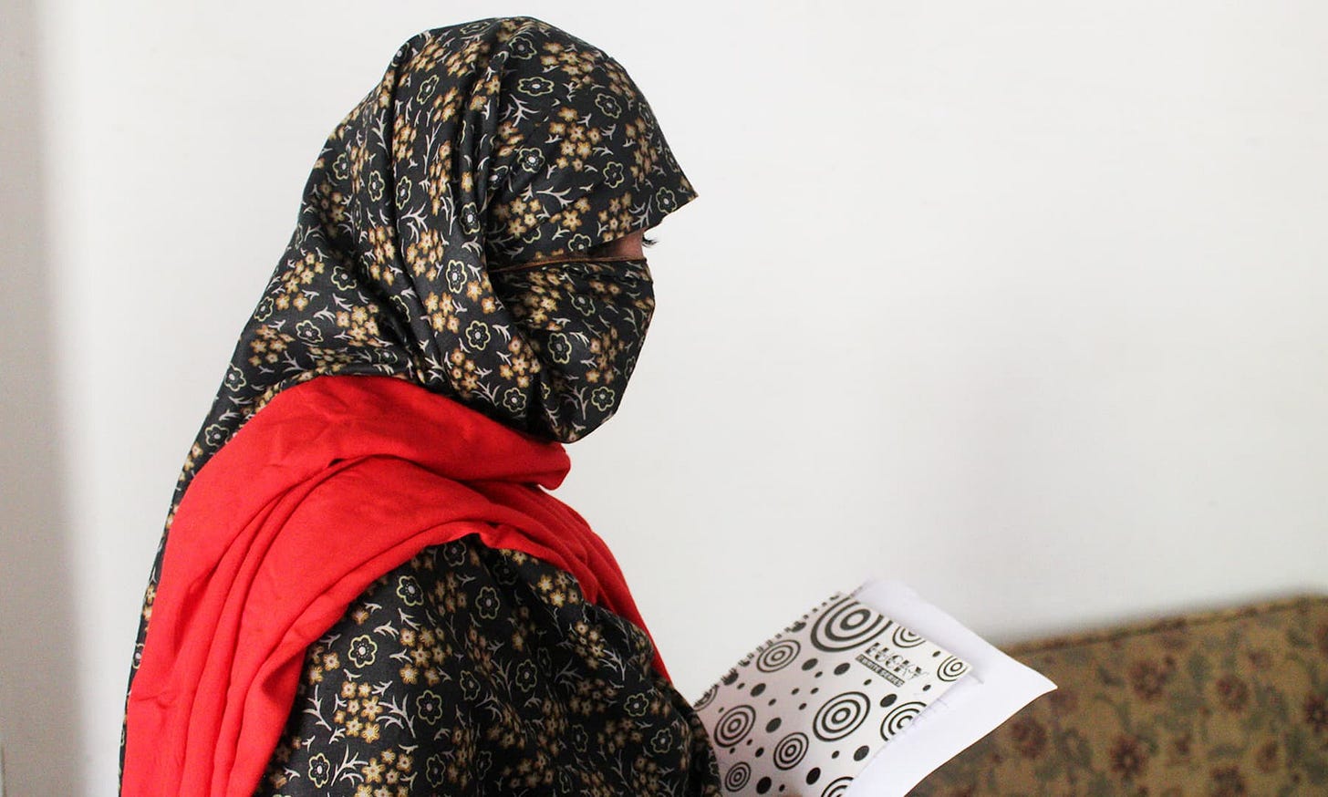 Shaheen, resident of Kalabagh is eager to vote in upcoming elections. — Photo by author