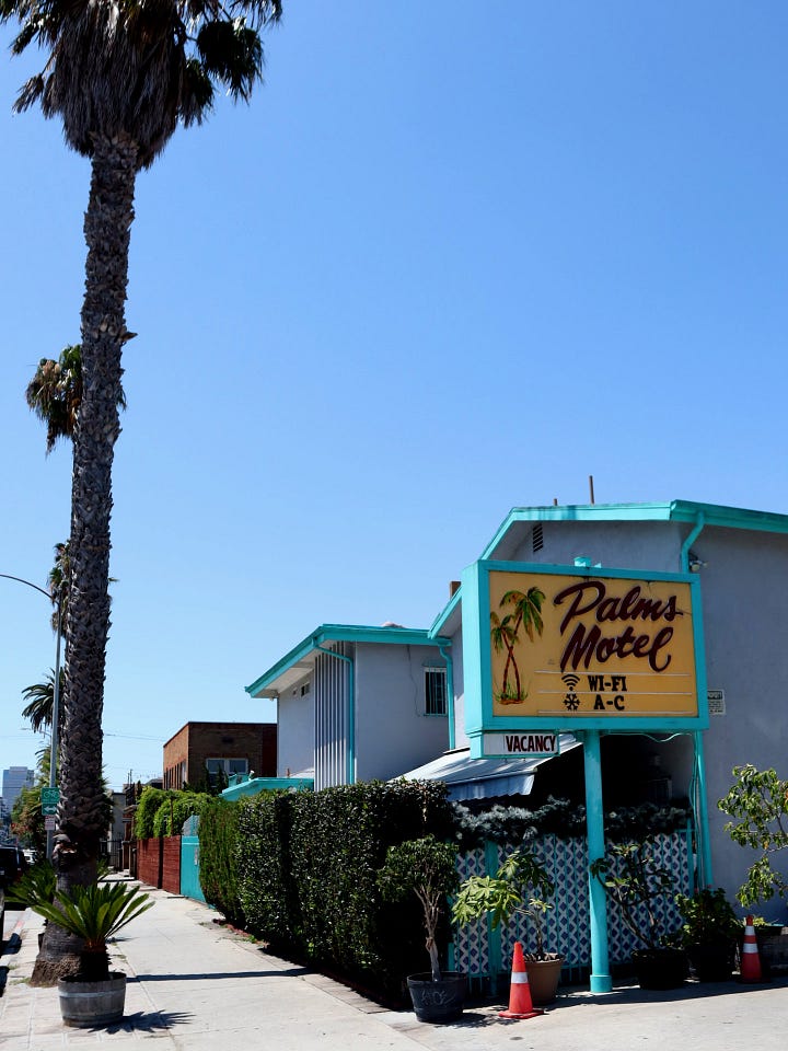 Various vacuum form signs around Long Beach