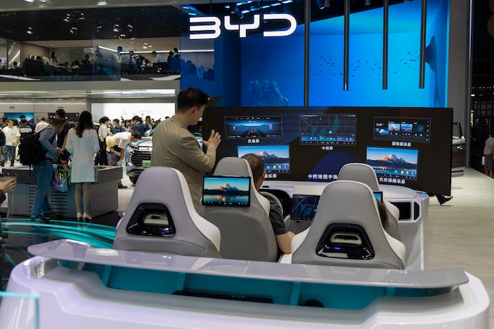 BYD accounted for more than a third of China’s total NEV sales in the first quarter of 2023.