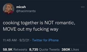 Cooking together : r/NonPoliticalTwitter