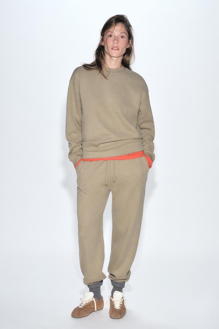 SOFT SWEATSHIRT - Light camel by Zara - Image 0 SOFT SWEATSHIRT - Light camel by Zara - Image 0