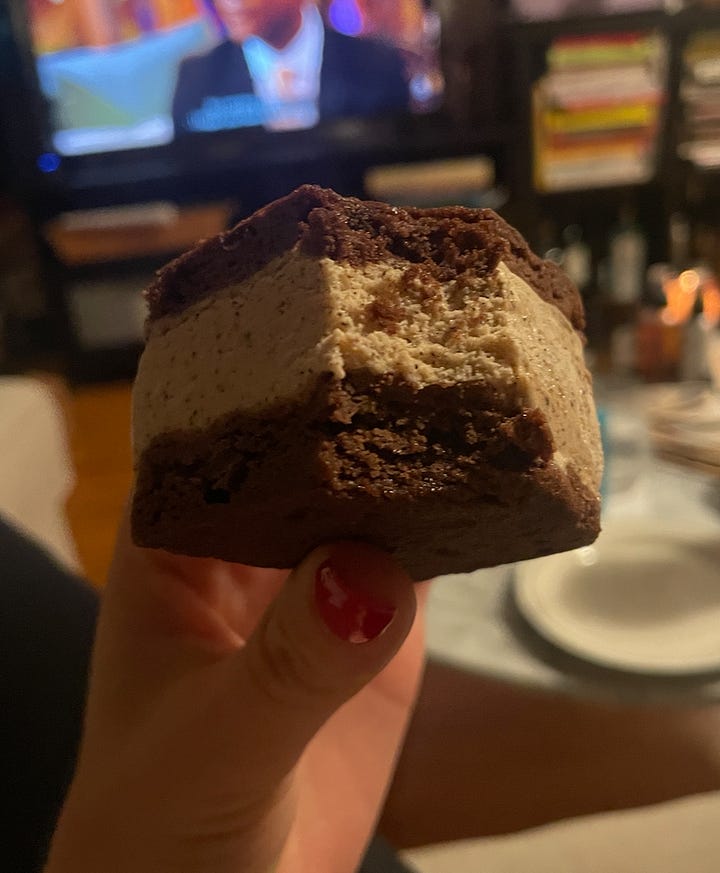 Two ice cream sandwiches from Nightingale