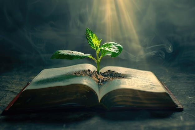 Growth mindset education concept Light coming from open book with words  growth mindset | Premium AI-generated image