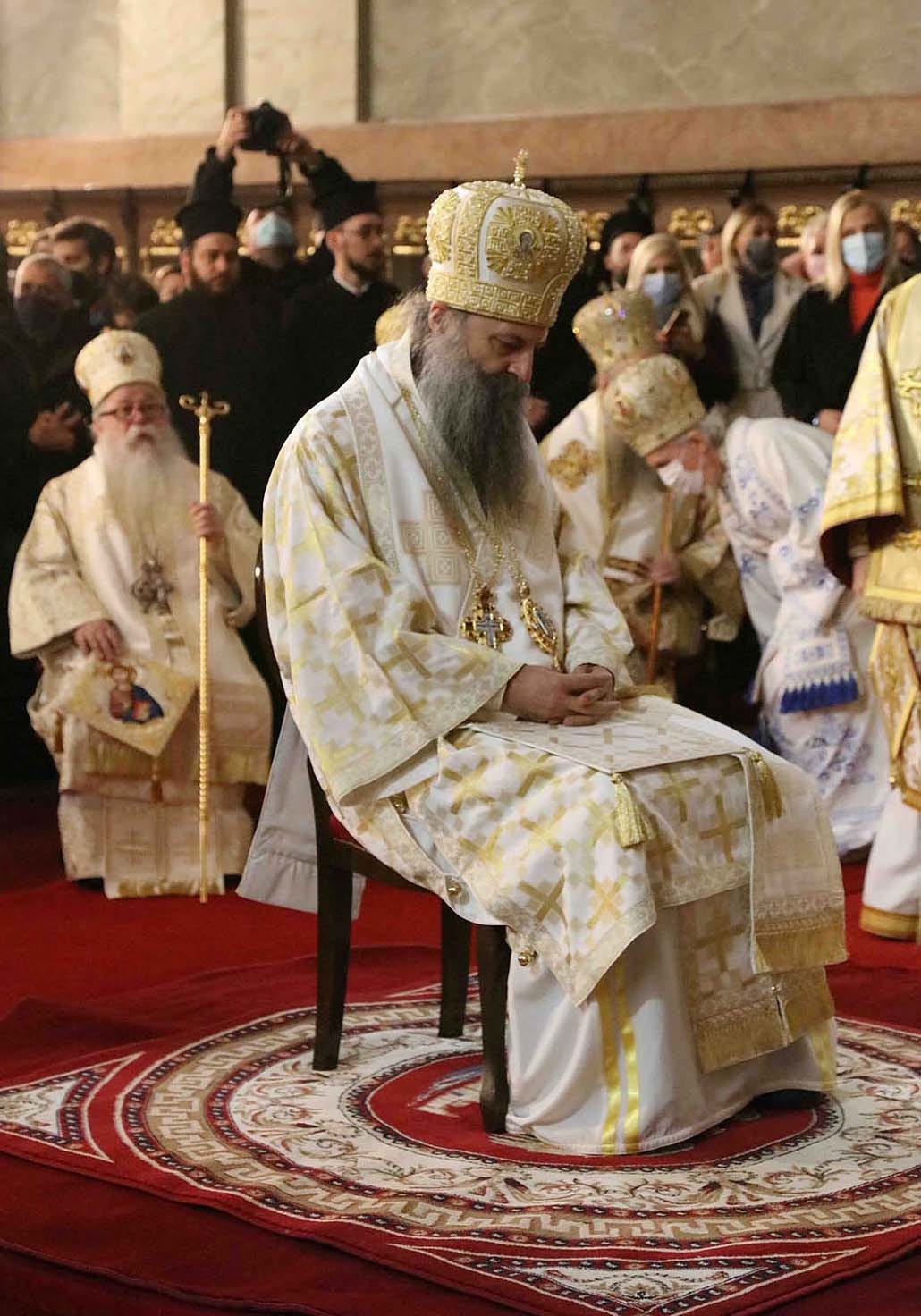 Ομιλία του Πατριάρχου Σερβίας κ.κ. Πορφυρίου στην ενθρόνισή του στον Καθεδρικό Ιερό Ναό Βελιγραδίου στις 19 Φεβρουαρίου 2021 | Σερβική Ορθόδοξη Εκκλησία