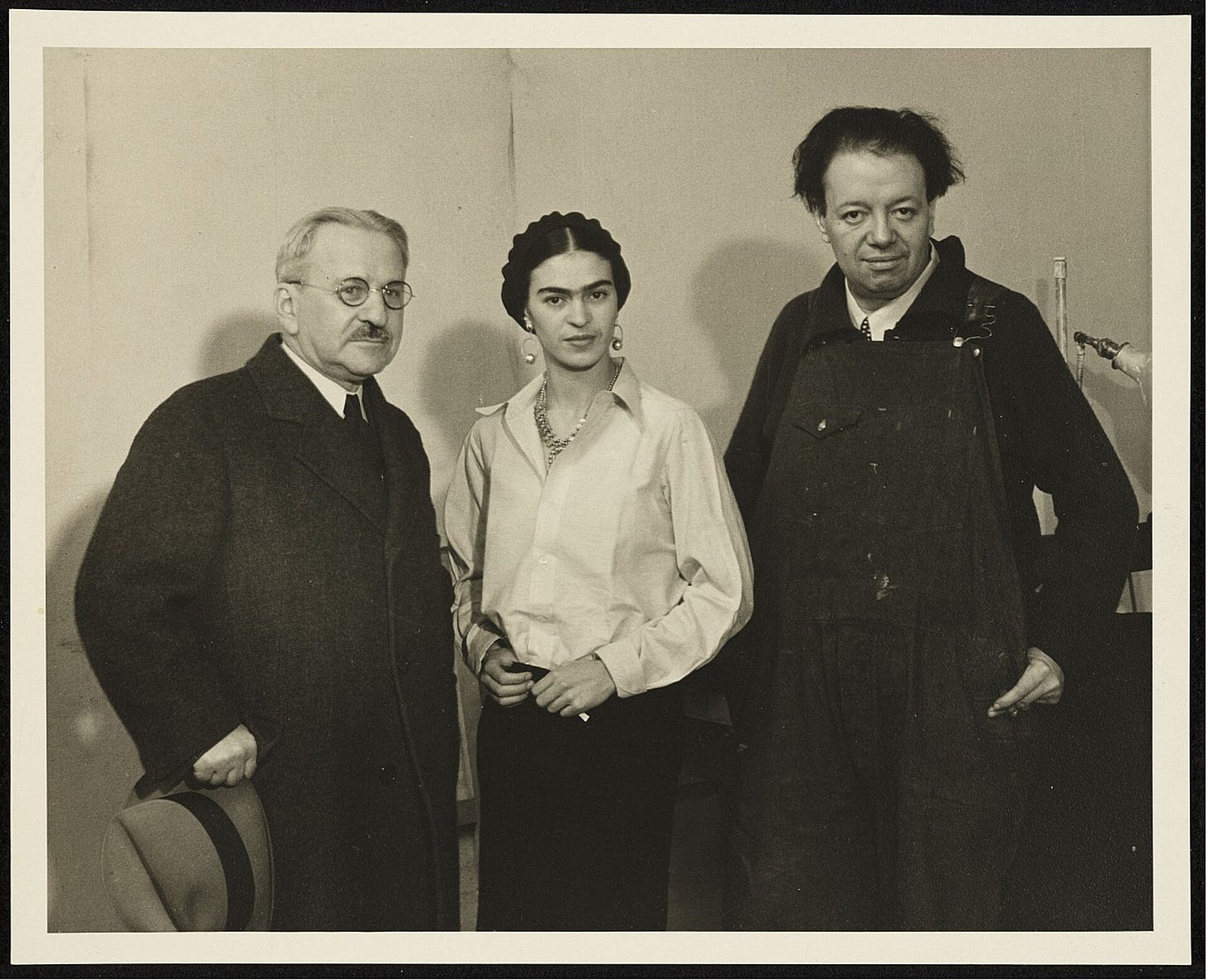 Albert Kahn, Frida Kahlo and Diego Rivera, 1932.