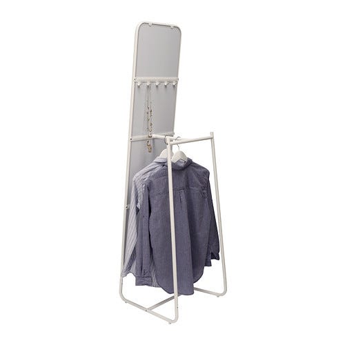 This is the Knapper. Indeed, it's a mirror with a rack on the back.