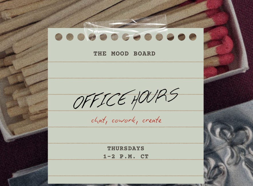 Introducing The Mood Board Office Hours