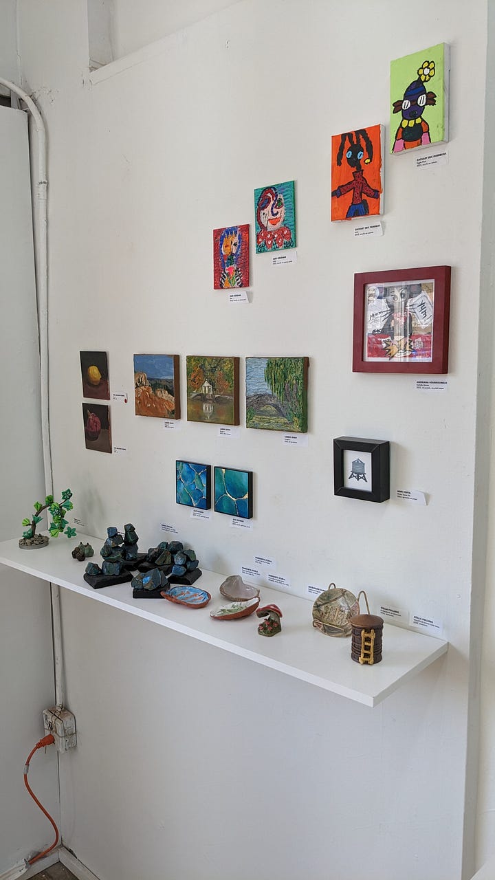 Walls of the gallery