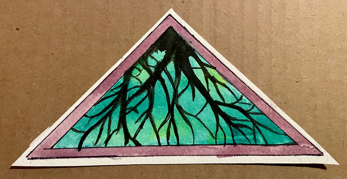 watercolor representation of convergence