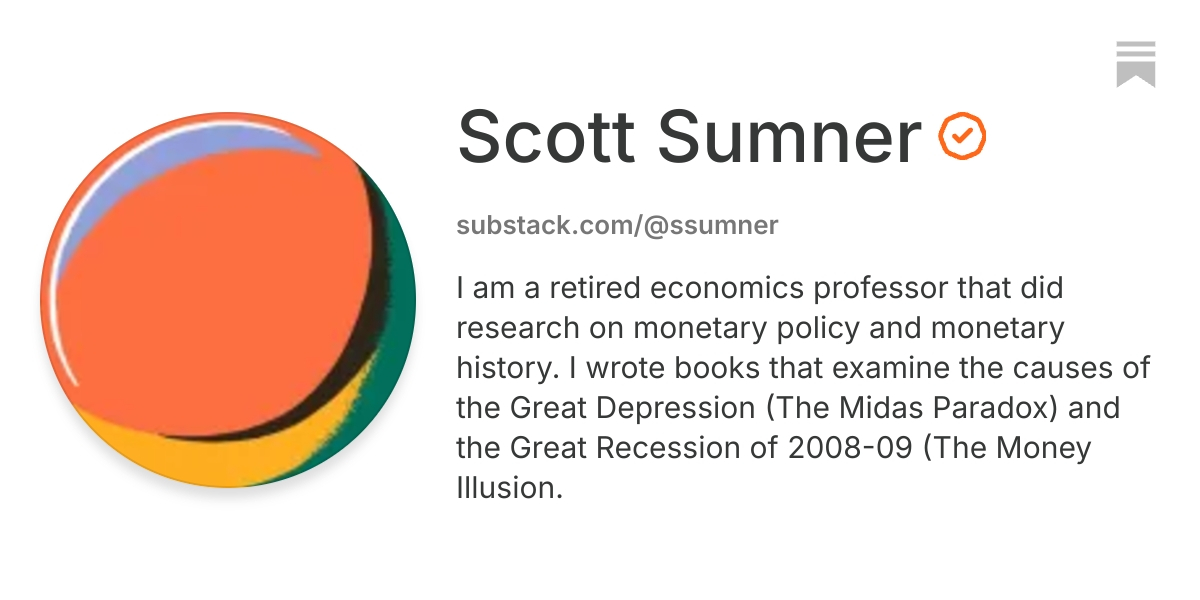 Scott Sumner | Substack