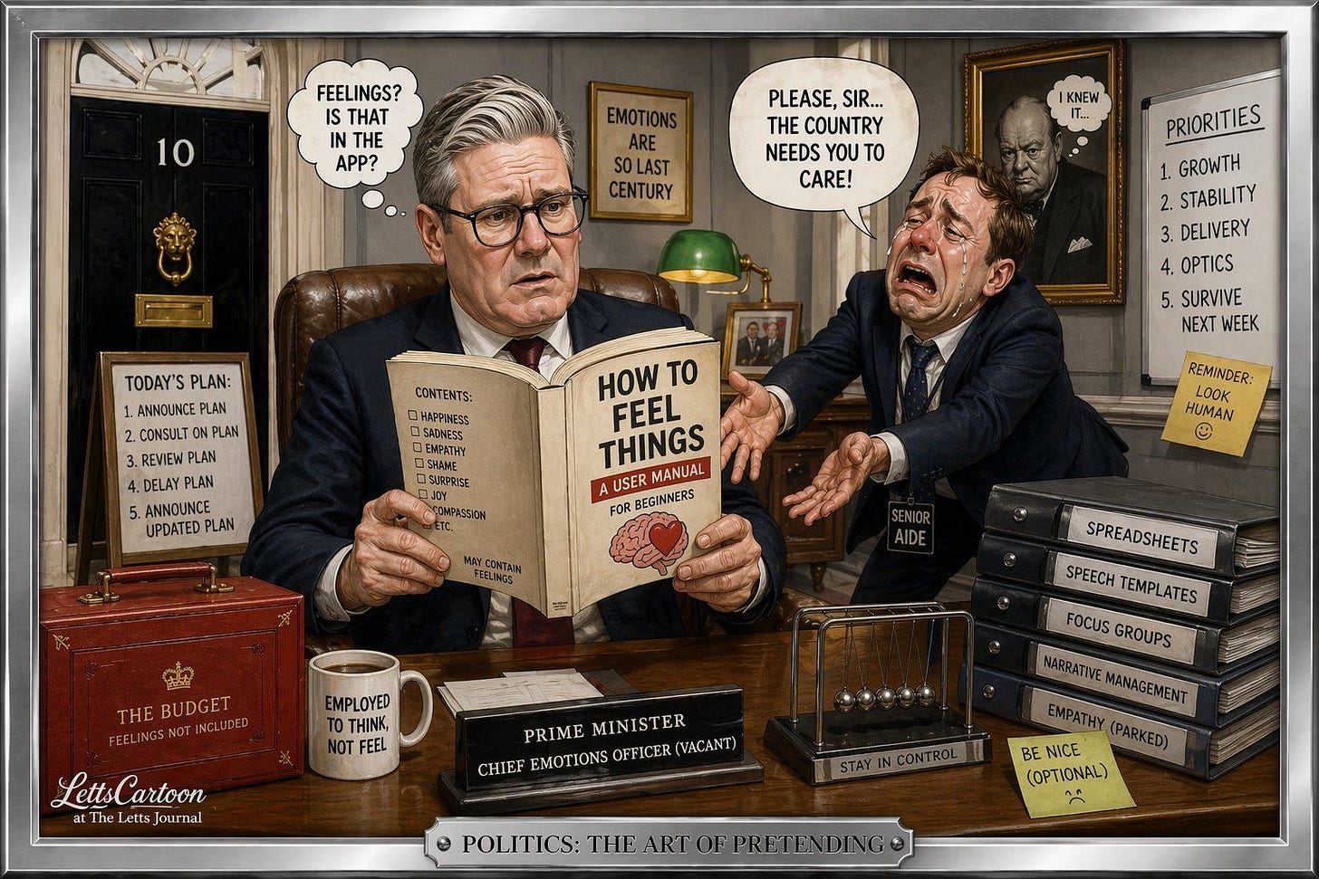 Keir Starmer Cartoon About How to Feel Things