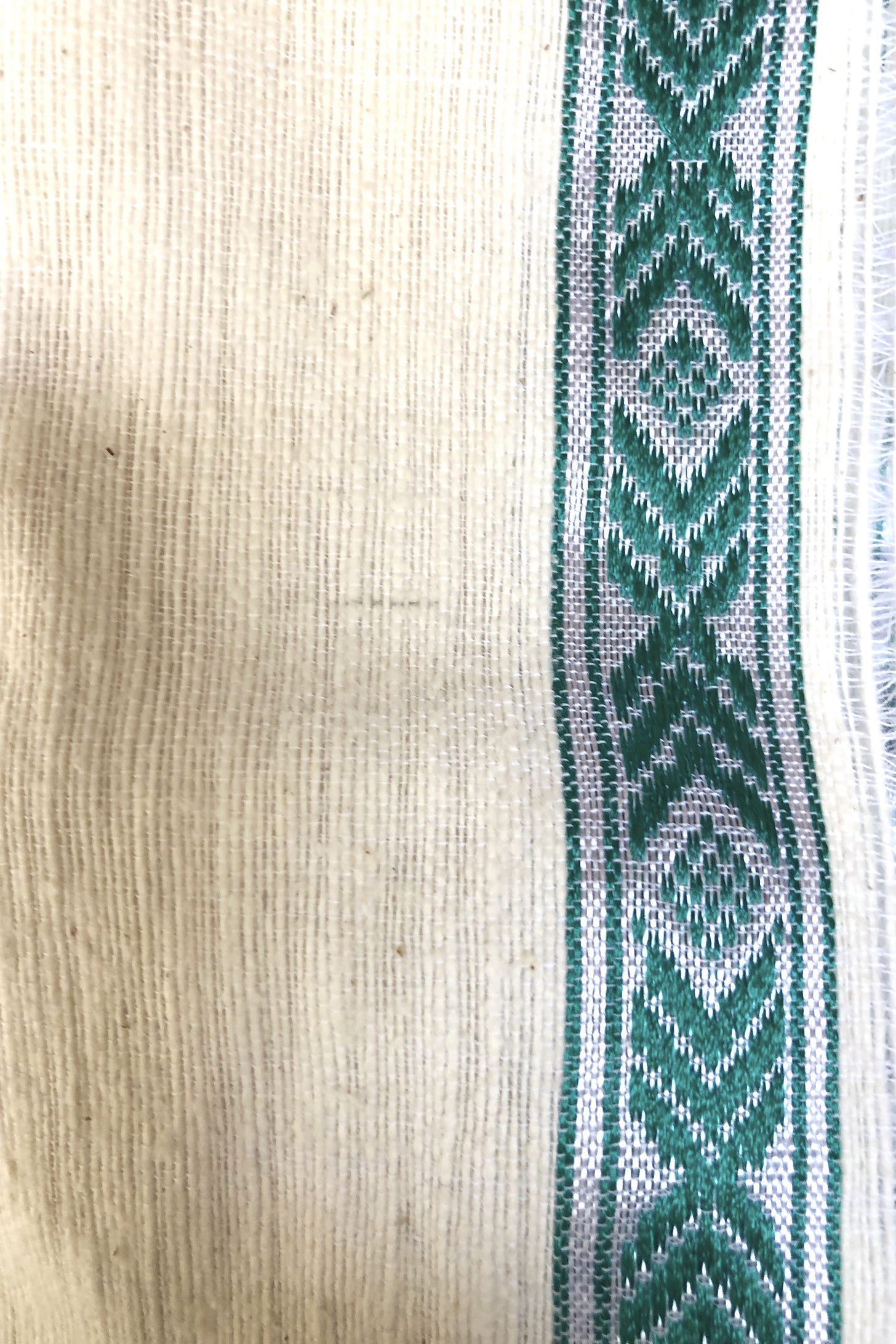Ethiopian Eritrean Traditional Large Gabi with Aqua Green Embroidery ...