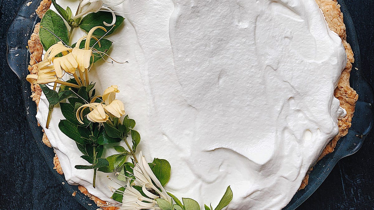 recipe: honeysuckle cream pie  - by Stephanie Ganz